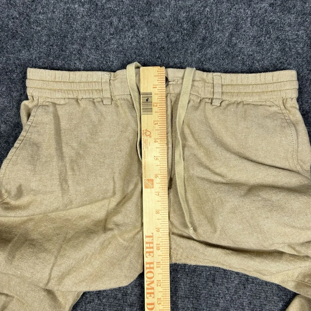 Banana Republic Heritage Linen Blend Pants Men 32x30 Drawstring Button Fly Beach
